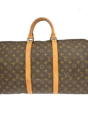 Deal Louis Vuitton Monogram Keepall 50 Travel Handbag M41426 VI873 YQ02943